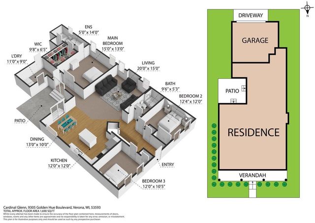 9305 Golden Hue Boulevard, Verona, WI 53593