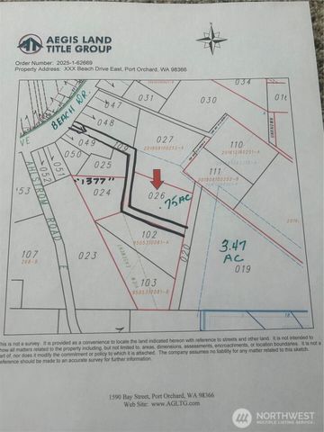 0 BEACH Drive E, Port Orchard, WA 98366