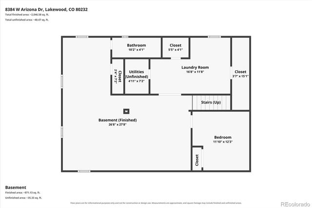 8384 W Arizona Drive, Lakewood, CO 80232