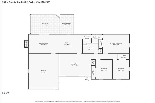 501 N County Road 800 E, Parker City, IN 47368