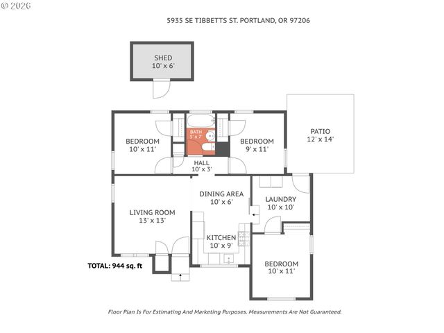 5935 Se TIBBETTS St, Portland, OR 97206