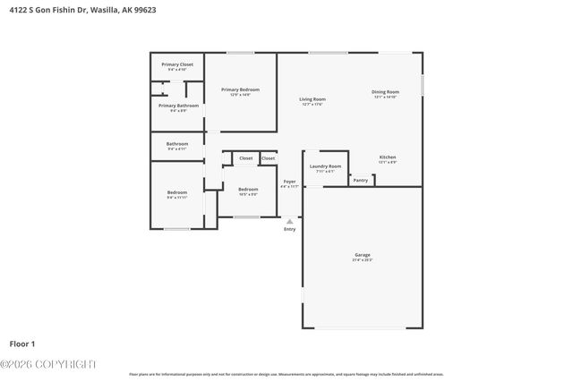 4122 S Gon Fishin Drive, Wasilla, AK 99623