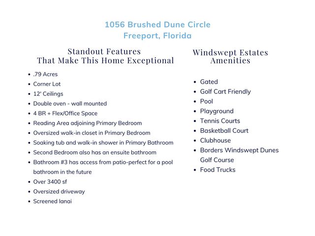 1056 Brushed Dune Circle, Freeport, FL 32439