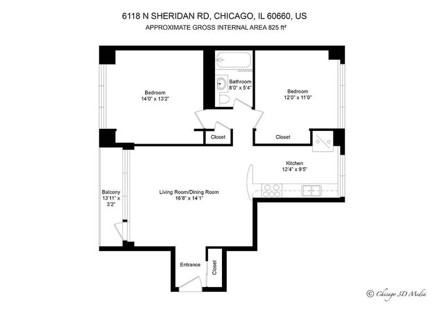 6118 N Sheridan Road 608, Chicago, IL 60660