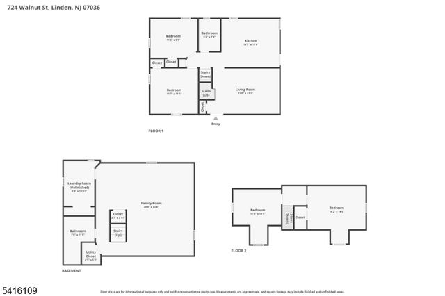 724 Walnut St, Linden City, NJ 07036