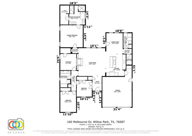 160 Melbourne Drive, Willow Park, TX 76087