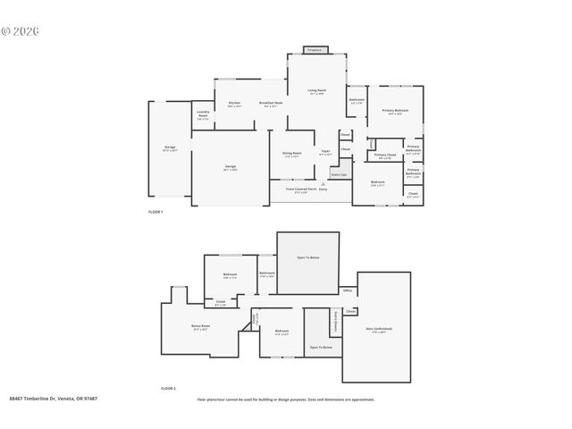 88467 TIMBERLINE Dr, Veneta, OR 97487