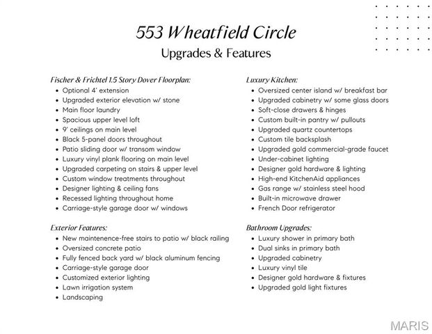 553 Wheatfield Circle, Wentzville, MO 63385