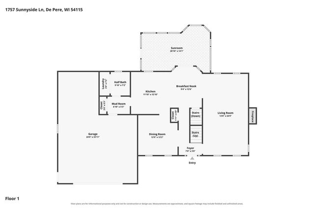 1757 SUNNYSIDE LANE, De Pere, WI 54115