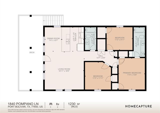 1840 Pompano Lane, Crystal Beach, TX 77650