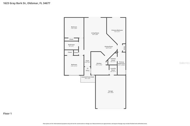 1623 GRAY BARK DRIVE, Oldsmar, FL 34677