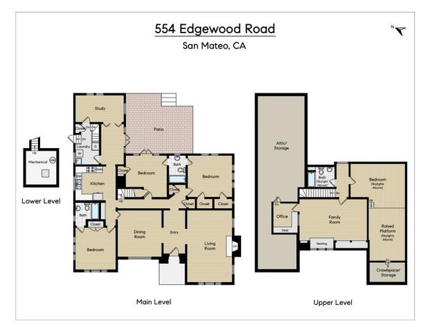 554 Edgewood Road, San Mateo, CA 94402
