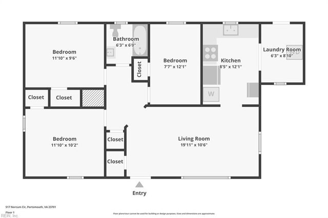 517 Norcum CIR, Portsmouth, VA 23701