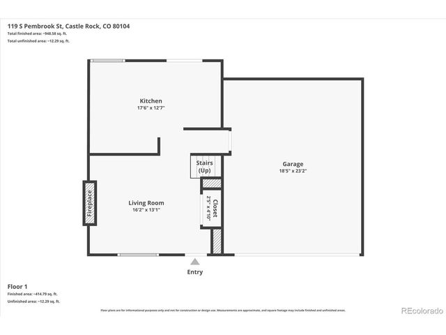 119 S Pembrook St, Castle Rock, CO 80104