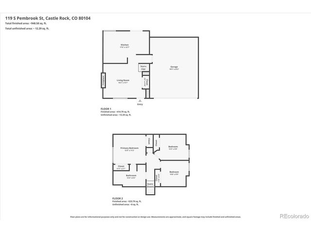 119 S Pembrook St, Castle Rock, CO 80104