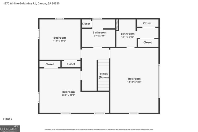 1270 Airline Goldmine Road, Canon, GA 30520