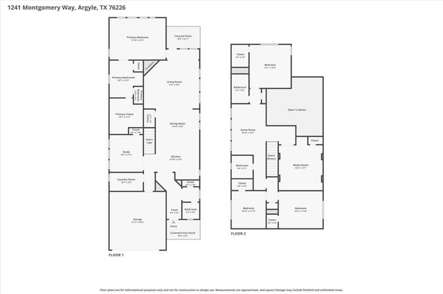 1241 Montgomery Way, Argyle, TX 76226