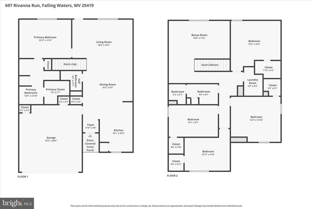 697 RIVANNA RUN, Falling Waters, WV 25419