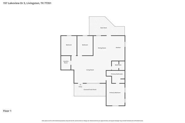 157 Lakeview Drive S, Livingston, TX 77351