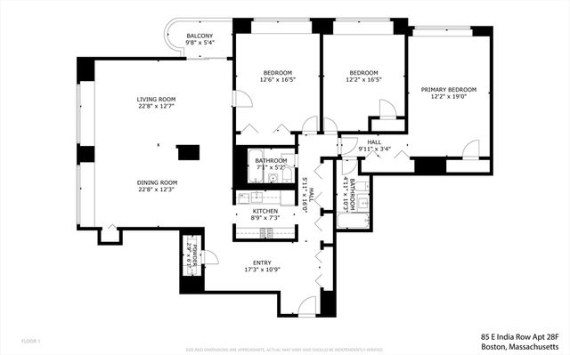 85 E India 28F, Boston, MA 02110