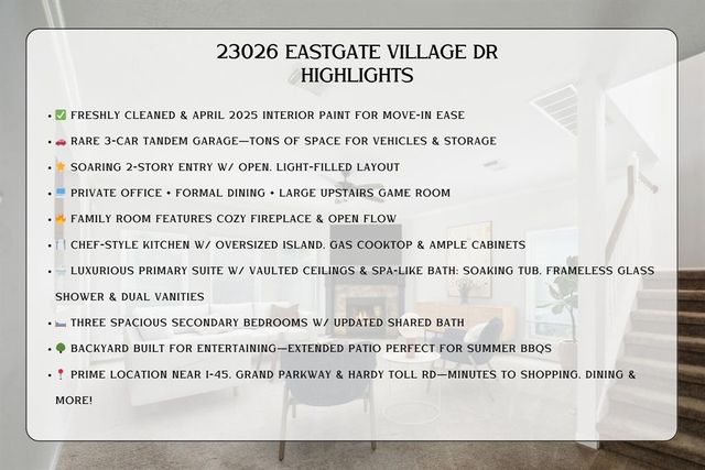 23026 Eastgate Village Drive, Spring, TX 77373