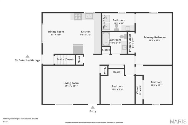 408 Hollywood Heights Road, Caseyville, IL 62232