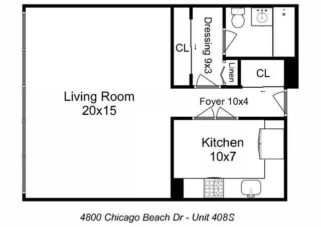 4800 S Chicago Beach Drive 408S, Chicago, IL 60615