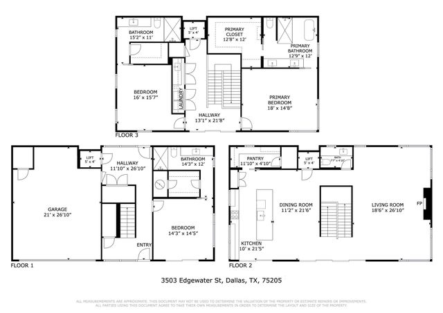 3503 Edgewater Street, Dallas, TX 75205