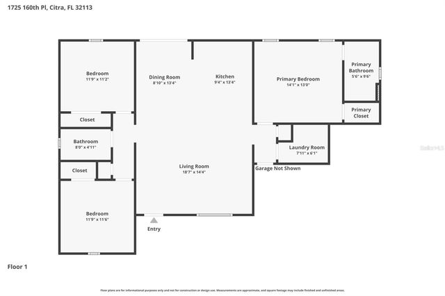 1725 NE 160TH PLACE, Citra, FL 32113