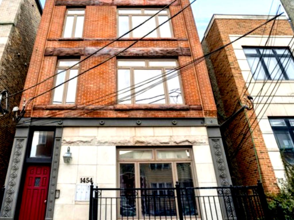 1454 W Blackhawk Street 1, Chicago, IL 60642 — exterior
