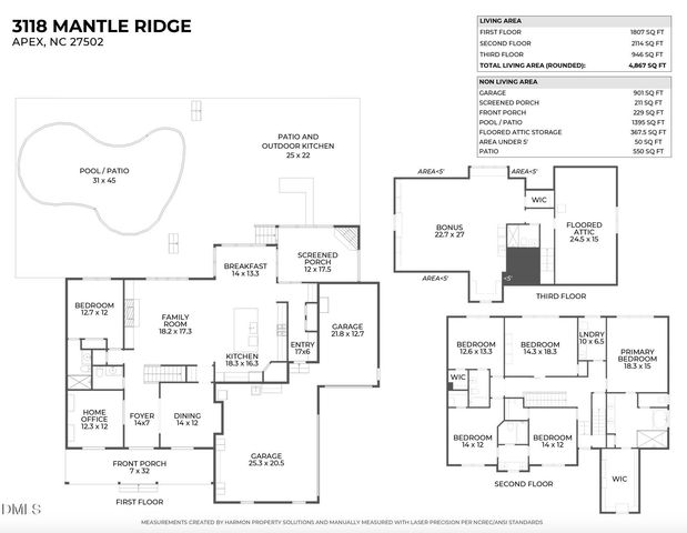 3118 Mantle Ridge Drive, Apex, NC 27502