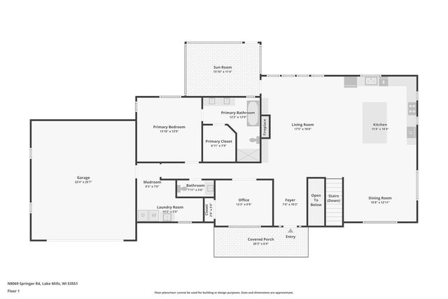 N8069 Springer ROAD, Lake Mills, WI 53551