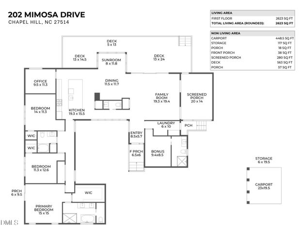 202 Mimosa Drive, Chapel Hill, NC 27514