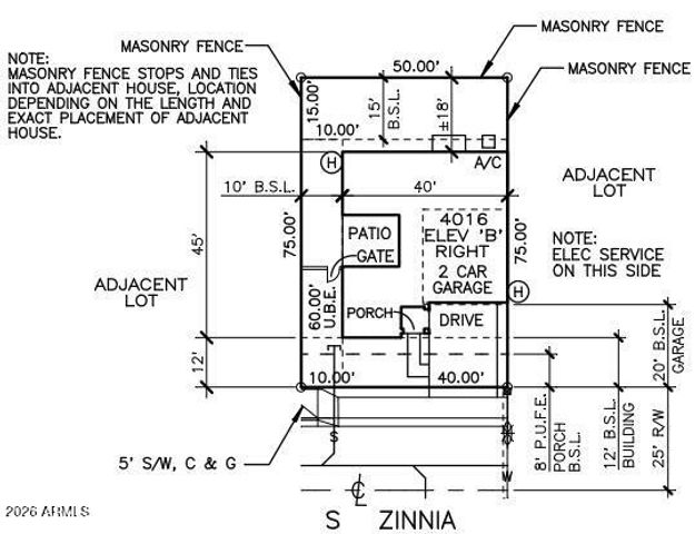 3934 S ZINNIA --, Mesa, AZ 85212