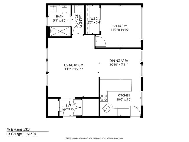 75 E Harris Avenue 3C, La Grange, IL 60525