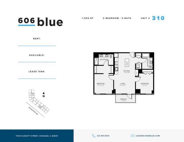 1743 N LEAVITT Street 310, Chicago, IL 60647