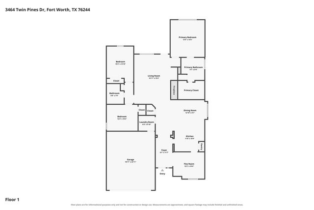 3464 Twin Pines Drive, Fort Worth, TX 76244