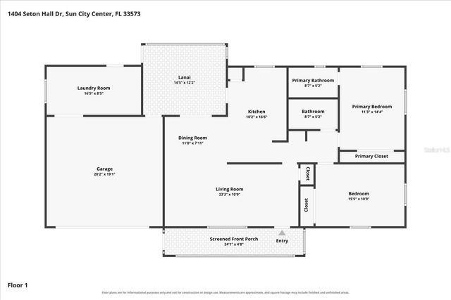 1404 SETON HALL DRIVE, Sun City Center, FL 33573