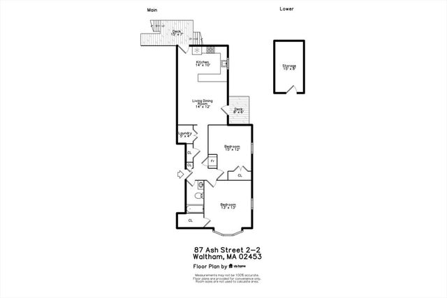 87 Ash St 2-2, Waltham, MA 02453