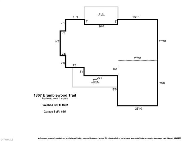 1807 Bramblewood Trail, Pfafftown, NC 27040
