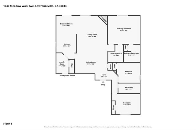 1040 Meadow Walk Avenue, Lawrenceville, GA 30044