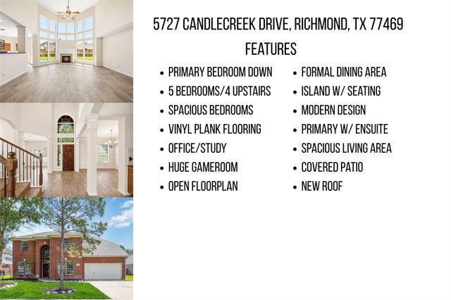 5727 Candlecreek Drive, Richmond, TX 77469
