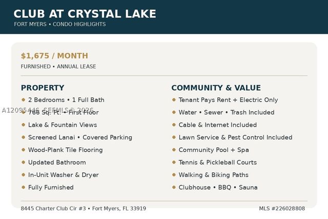8445 charter club cir 3, Fort Myers, FL 33919