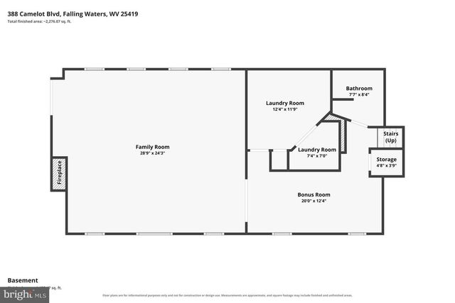388 CAMELOT BLVD, Falling Waters, WV 25419