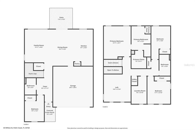 43 WILLOW STREET, Palm Coast, FL 32164