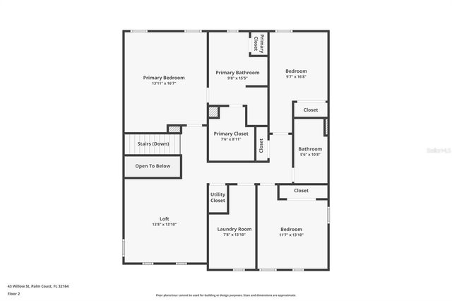 43 WILLOW STREET, Palm Coast, FL 32164