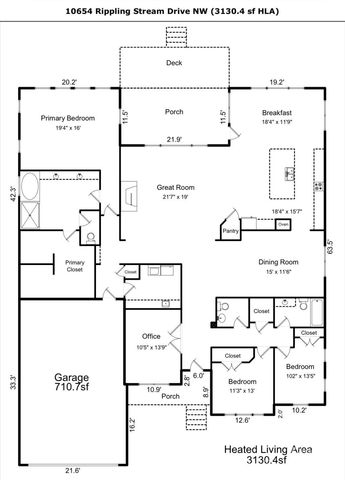 10654 Rippling Stream Drive NW, Concord, NC 28027