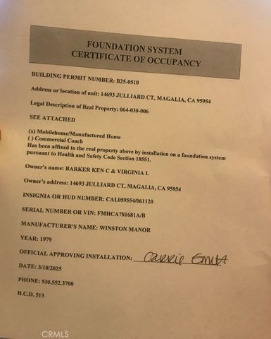 14693 Julliard Court, Magalia, CA 95954