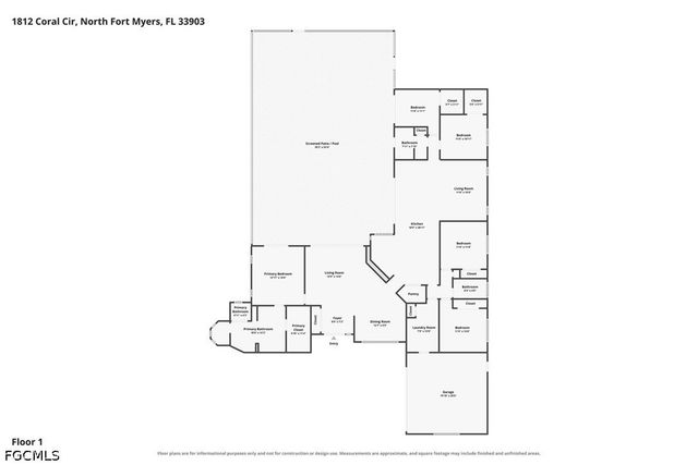1812 Coral CIR, North Fort Myers, FL 33903