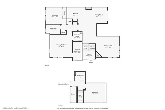 2186 Mendocino Lane, San Jose, CA 95124